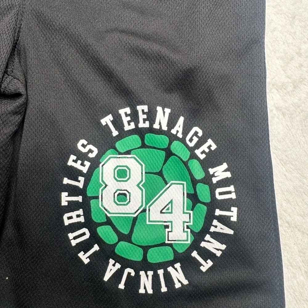 Teenage Mutant Ninja Turtles Boys Size XL Baseball Jersey Shirt and Shorts 1989